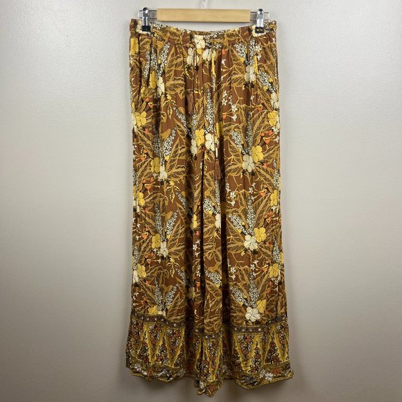 Spell Brown Floral Wide Leg Pants - Picture 2 of 13